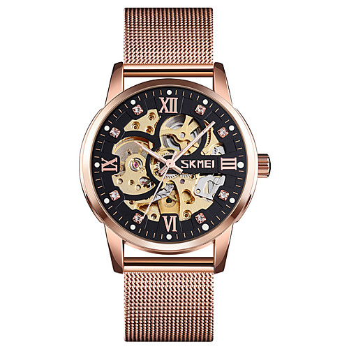 SKMEI Men's Mechanical Watch Automatic self-winding Mesh Modern Style Stainless Steel Black / Silver / Gold 30 m Water Resistant / Waterproof Hollow Engraving Luminous Analog Fashion Skeleton -
SKMEI Men's Mechanical Watch Automatic self-winding Mesh Modern Style Stainless Steel Black / Silver / Gold 30 m Water Resistant / Waterproof Hollow Engraving Luminous Analog Fashion Skeleton -