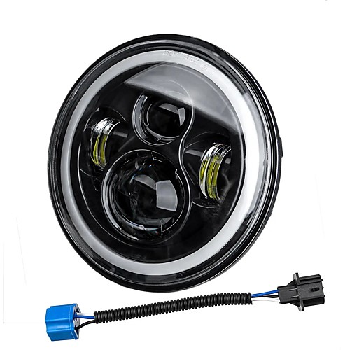 7'' 75W 6000K DRL Amber Halo Angle Eyes Projector LED Round Headlights Hi/Lo Beam Turn signal Light For Harley/Yamaha/Jeep
7'' 75W 6000K DRL Amber Halo Angle Eyes Projector LED Round Headlights Hi/Lo Beam Turn signal Light For Harley/Yamaha/Jeep