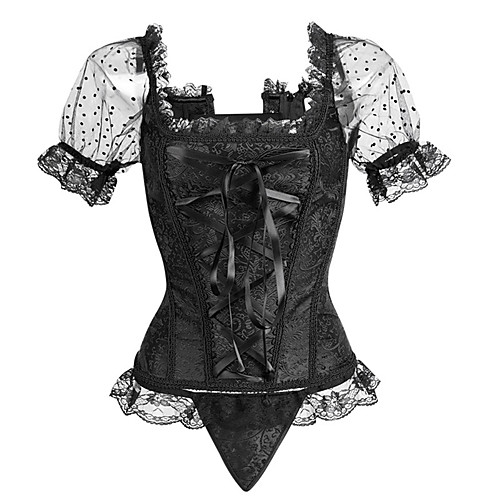 Women's Drawstring Underbust Corset - Polka Dot / Floral / Lace, Lace / Flower Gold Blue White S M L
Women's Drawstring Underbust Corset - Polka Dot / Floral / Lace, Lace / Flower Gold Blue White S M L