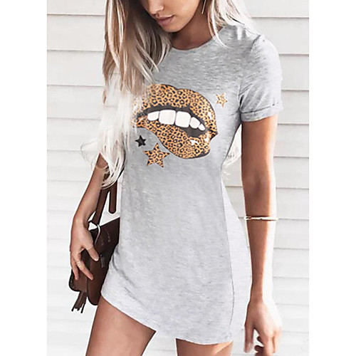 Women's T Shirt Dress Tee Dress Short Mini Dress Blushing Pink Gray Orange Black Short Sleeve Floral Summer Round Neck Hot Casual 2021 S M L XL XXL
Women's T Shirt Dress Tee Dress Short Mini Dress Blushing Pink Gray Orange Black Short Sleeve Floral Summer Round Neck Hot Casual 2021 S M L XL XXL