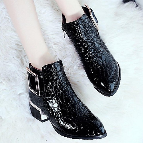 Women's Boots Fall / Winter Wedge Heel Pointed Toe Daily PU Mid-Calf Boots Black
Women's Boots Fall / Winter Wedge Heel Pointed Toe Daily PU Mid-Calf Boots Black