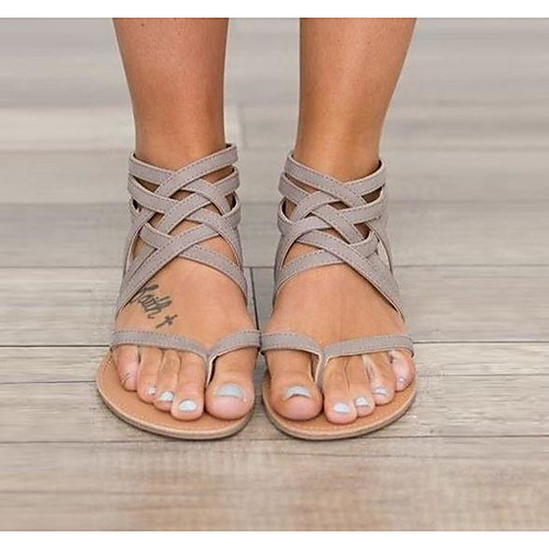 Women's Sandals Flat Sandal Summer Flat Heel Open Toe Daily PU Black / Pink / Gray
Women's Sandals Flat Sandal Summer Flat Heel Open Toe Daily PU Black / Pink / Gray