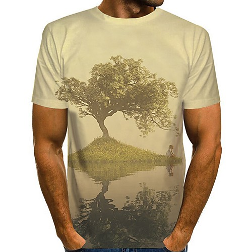 Men's Graphic Scenery T-shirt Daily White / Yellow / Khaki / Green / Rainbow / Gray
Men's Graphic Scenery T-shirt Daily White / Yellow / Khaki / Green / Rainbow / Gray