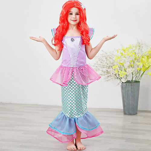The Little Mermaid Princess Dress Flower Girl Dress Girls' Movie Cosplay A-Line Slip Vacation Dress Purple Light Purple Green Dress Children's Day Masquerade Satin / Tulle
The Little Mermaid Princess Dress Flower Girl Dress Girls' Movie Cosplay A-Line Slip Vacation Dress Purple Light Purple Green Dress Children's Day Masquerade Satin / Tulle