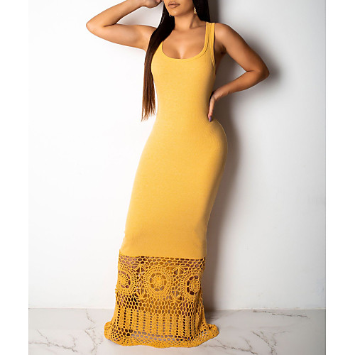 Women's Sheath Dress - Sleeveless Solid Color Summer Elegant 2020 White Black Yellow Blushing Pink S M L XL XXL
Women's Sheath Dress - Sleeveless Solid Color Summer Elegant 2020 White Black Yellow Blushing Pink S M L XL XXL
