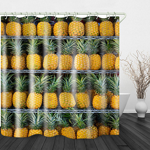 Fruit Pineapple Digital Print Waterproof Fabric Shower Curtain for Bathroom Home Decor Covered Bathtub Curtains Liner Includes with Hooks
Fruit Pineapple Digital Print Waterproof Fabric Shower Curtain for Bathroom Home Decor Covered Bathtub Curtains Liner Includes with Hooks