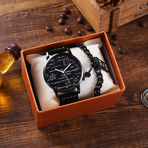 Men's Sport Watch Quartz Stylish PU Leather Black Chronograph Creative New Design Analog Fashion Cool - White Black
Men's Sport Watch Quartz Stylish PU Leather Black Chronograph Creative New Design Analog Fashion Cool - White Black