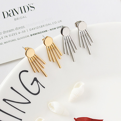 Women's Earrings Holiday Wedding Birthday Romantic Earrings Jewelry Gold / Silver For Date Street Festival 1 Pair
Women's Earrings Holiday Wedding Birthday Romantic Earrings Jewelry Gold / Silver For Date Street Festival 1 Pair