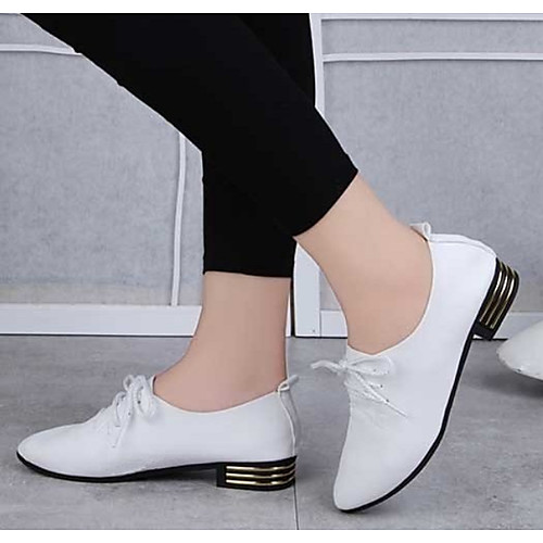 Women's Oxfords Spring & Summer Chunky Heel Round Toe Daily PU White / Black / Red
Women's Oxfords Spring & Summer Chunky Heel Round Toe Daily PU White / Black / Red