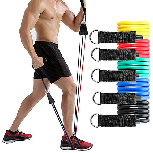 Resistance Band Set Exercise Resistance Bands 11 pcs 5 Stackable Exercise Bands Door Anchor Legs Ankle Straps Sports TPE Home Workout Pilates CrossFit Heavy-duty Carabiner Strength Training Muscular
Resistance Band Set Exercise Resistance Bands 11 pcs 5 Stackable Exercise Bands Door Anchor Legs Ankle Straps Sports TPE Home Workout Pilates CrossFit Heavy-duty Carabiner Strength Training Muscular