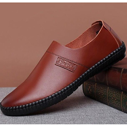 Men's Summer Outdoor Loafers & Slip-Ons PU Non-slipping Brown / Black
Men's Summer Outdoor Loafers & Slip-Ons PU Non-slipping Brown / Black