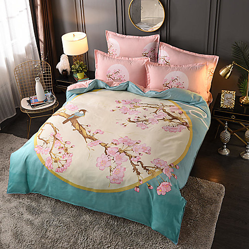 4 Pieces Chinoiserie Duvet Cover Set Elegant Floral Pattern Brushed Comfortable Beddings
4 Pieces Chinoiserie Duvet Cover Set Elegant Floral Pattern Brushed Comfortable Beddings