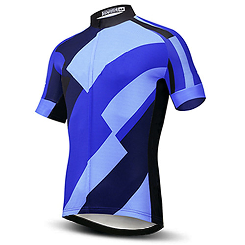 21Grams Men's Short Sleeve Cycling Jersey Summer Black / Blue Patchwork Bike Jersey Top Mountain Bike MTB Road Bike Cycling UV Resistant Quick Dry Breathable Sports Clothing Apparel / Stretchy
21Grams Men's Short Sleeve Cycling Jersey Summer Black / Blue Patchwork Bike Jersey Top Mountain Bike MTB Road Bike Cycling UV Resistant Quick Dry Breathable Sports Clothing Apparel / Stretchy