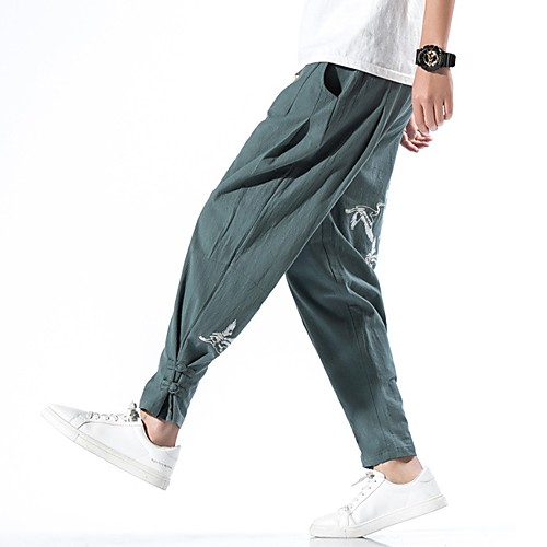 Men's Chinoiserie Loose Chinos Pants - Animal Comfort Cotton Wine Black Green US32 / UK32 / EU40 / US34 / UK34 / EU42 / US38 / UK38 / EU46
Men's Chinoiserie Loose Chinos Pants - Animal Comfort Cotton Wine Black Green US32 / UK32 / EU40 / US34 / UK34 / EU42 / US38 / UK38 / EU46