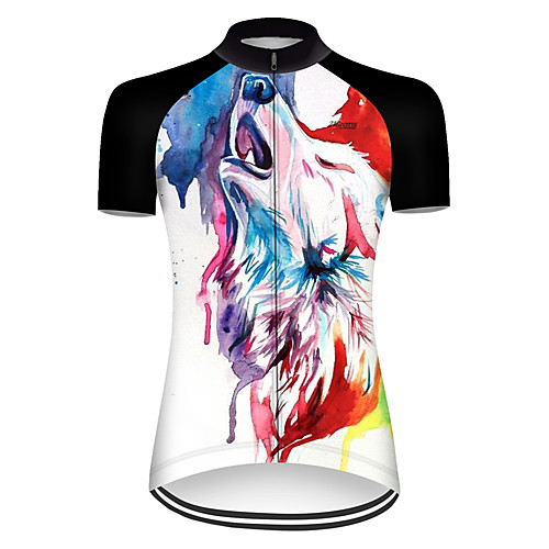 21Grams Women's Short Sleeve Cycling Jersey Summer Nylon Polyester BlackWhite Gradient Wolf Animal Bike Jersey Top Mountain Bike MTB Road Bike Cycling Ultraviolet Resistant Quick Dry Breathable
21Grams Women's Short Sleeve Cycling Jersey Summer Nylon Polyester BlackWhite Gradient Wolf Animal Bike Jersey Top Mountain Bike MTB Road Bike Cycling Ultraviolet Resistant Quick Dry Breathable