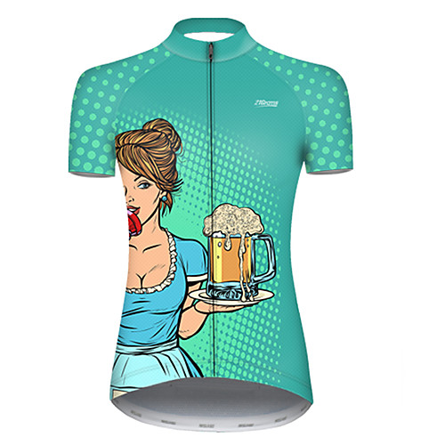 21Grams Women's Short Sleeve Cycling Jersey Polyester BlueGreen Polka Dot Gradient Oktoberfest Beer Bike Jersey Top Mountain Bike MTB Road Bike Cycling Breathable Quick Dry Ultraviolet Resistant
21Grams Women's Short Sleeve Cycling Jersey Polyester BlueGreen Polka Dot Gradient Oktoberfest Beer Bike Jersey Top Mountain Bike MTB Road Bike Cycling Breathable Quick Dry Ultraviolet Resistant