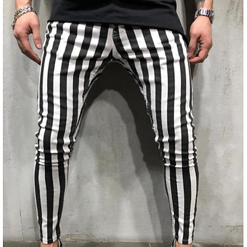 Men's Basic Slim Chinos Pants - Striped White Black US34 / UK34 / EU42 / US36 / UK36 / EU44 / US38 / UK38 / EU46
Men's Basic Slim Chinos Pants - Striped White Black US34 / UK34 / EU42 / US36 / UK36 / EU44 / US38 / UK38 / EU46