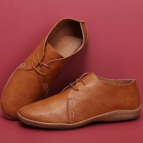 Women's Flats Summer Flat Heel Round Toe Daily PU Light Brown / Black / Red
Women's Flats Summer Flat Heel Round Toe Daily PU Light Brown / Black / Red