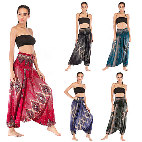 Women's High Waist Yoga Pants Harem Baggy Bloomers Quick Dry Lightweight Bohemian Hippie Boho Dark Green Burgundy Green Cotton Fitness Gym Workout Pilates Summer Sports Activewear Stretchy Loose
Women's High Waist Yoga Pants Harem Baggy Bloomers Quick Dry Lightweight Bohemian Hippie Boho Dark Green Burgundy Green Cotton Fitness Gym Workout Pilates Summer Sports Activewear Stretchy Loose
