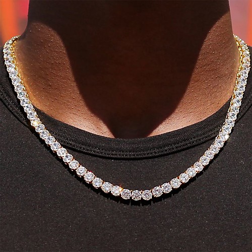 Men's Chain Necklace Long Necklace Tennis Chain Pave Punk Blinging Hippie Iced Out Alloy Golden Silver 50-80 cm Necklace Jewelry 1pc For Party Evening Masquerade Prom Birthday Party
Men's Chain Necklace Long Necklace Tennis Chain Pave Punk Blinging Hippie Iced Out Alloy Golden Silver 50-80 cm Necklace Jewelry 1pc For Party Evening Masquerade Prom Birthday Party