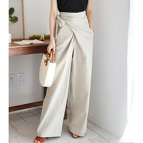Women's Basic Loose Linen Chinos Pants - Solid Colored Black Khaki Light gray One-Size
Women's Basic Loose Linen Chinos Pants - Solid Colored Black Khaki Light gray One-Size
