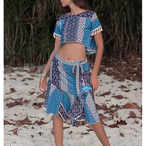 Women's A Line Dress Knee Length Dress Blue Short Sleeve Geometric Summer Round Neck Casual 2021 M L XL XXL
Women's A Line Dress Knee Length Dress Blue Short Sleeve Geometric Summer Round Neck Casual 2021 M L XL XXL