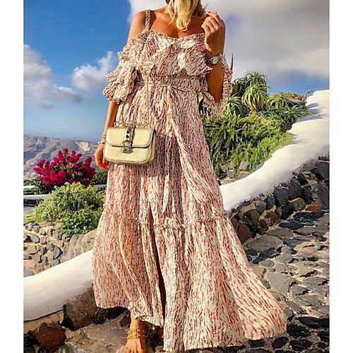 Women's Strap Dress Maxi long Dress White Sleeveless Floral Summer Elegant 2021 S M L XL
Women's Strap Dress Maxi long Dress White Sleeveless Floral Summer Elegant 2021 S M L XL