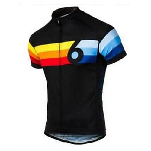 21Grams Men's Short Sleeve Cycling Jersey Summer Polyester OrangeWhite Black / Yellow BlueWhite Rainbow Retro Stripes Bike Jersey Top Mountain Bike MTB Road Bike Cycling UV Resistant Quick Dry
21Grams Men's Short Sleeve Cycling Jersey Summer Polyester OrangeWhite Black / Yellow BlueWhite Rainbow Retro Stripes Bike Jersey Top Mountain Bike MTB Road Bike Cycling UV Resistant Quick Dry