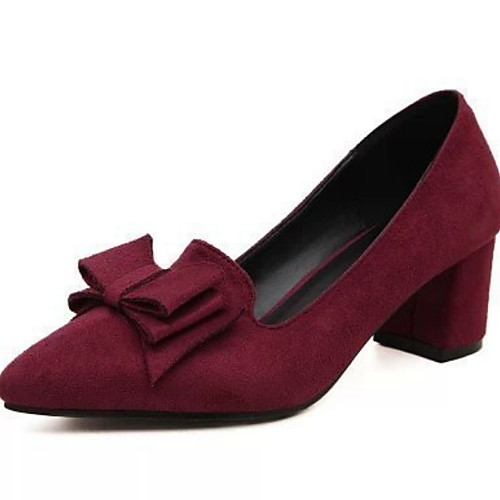 Women's Heels Spring & Summer Chunky Heel Pointed Toe Daily Solid Colored PU Black / Red / Blue
Women's Heels Spring & Summer Chunky Heel Pointed Toe Daily Solid Colored PU Black / Red / Blue