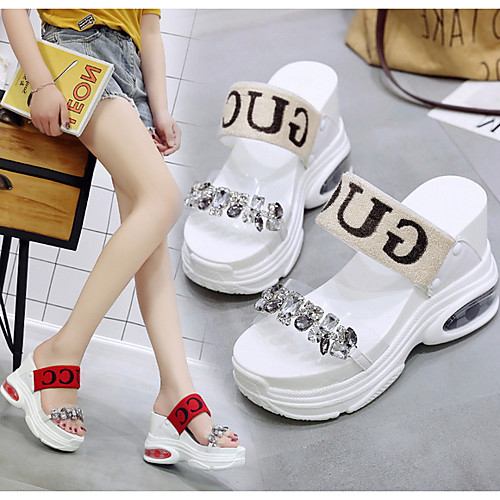 Women's Sandals Wedge Sandals Summer Creepers Peep Toe Daily PU Black / Red / Beige
Women's Sandals Wedge Sandals Summer Creepers Peep Toe Daily PU Black / Red / Beige