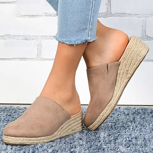 Women's Slippers & Flip-Flops Summer Flat Heel Closed Toe Daily Synthetics Khaki
Women's Slippers & Flip-Flops Summer Flat Heel Closed Toe Daily Synthetics Khaki