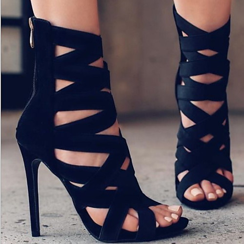 Women's Sandals Heel Sandals Roman Shoes Gladiator Sandals Stiletto Heel Open Toe High Heel Sandals Daily PU Black Red Army Green
Women's Sandals Heel Sandals Roman Shoes Gladiator Sandals Stiletto Heel Open Toe High Heel Sandals Daily PU Black Red Army Green