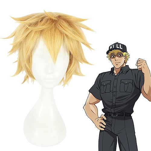 Cells at Work Cosplay Cosplay Wigs Men's Layered Haircut 8 inch Heat Resistant Fiber Curly Blonde Teen Adults' Anime Wig
Cells at Work Cosplay Cosplay Wigs Men's Layered Haircut 8 inch Heat Resistant Fiber Curly Blonde Teen Adults' Anime Wig