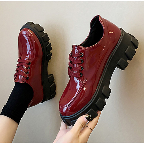 Women's Oxfords Spring & Summer Creepers Round Toe Daily PU Black / Red
Women's Oxfords Spring & Summer Creepers Round Toe Daily PU Black / Red