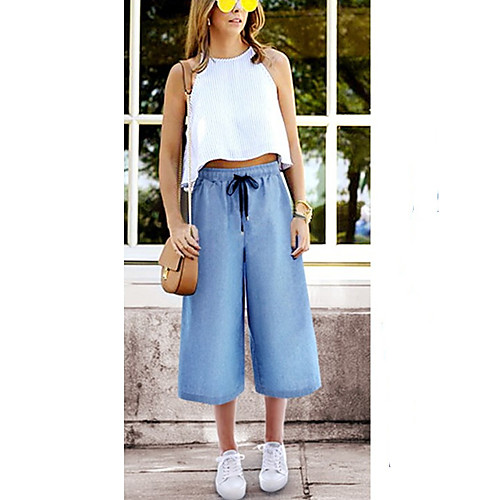 Women's Basic Plus Size Loose Cotton Chinos Pants - Solid Colored Blue Light Blue S / M / L
Women's Basic Plus Size Loose Cotton Chinos Pants - Solid Colored Blue Light Blue S / M / L