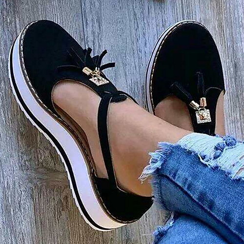 Women's Flats Spring / Summer Flat Heel Round Toe Daily PU Black / Brown
Women's Flats Spring / Summer Flat Heel Round Toe Daily PU Black / Brown