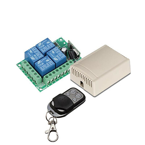 433Mhz Wireless Remote Control Switch DC 12V 4ch relay Receiver and Transmitter
433Mhz Wireless Remote Control Switch DC 12V 4ch relay Receiver and Transmitter