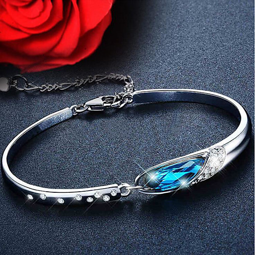 Women's Blue Aquamarine Bracelet Bangles Cuff Bracelet Figaro Bracelet Classic Fashion Fashion Trendy Casual / Sporty Korean Cute Copper Bracelet Jewelry Silver For Sport Gift Date Birthday Festival
Women's Blue Aquamarine Bracelet Bangles Cuff Bracelet Figaro Bracelet Classic Fashion Fashion Trendy Casual / Sporty Korean Cute Copper Bracelet Jewelry Silver For Sport Gift Date Birthday Festival