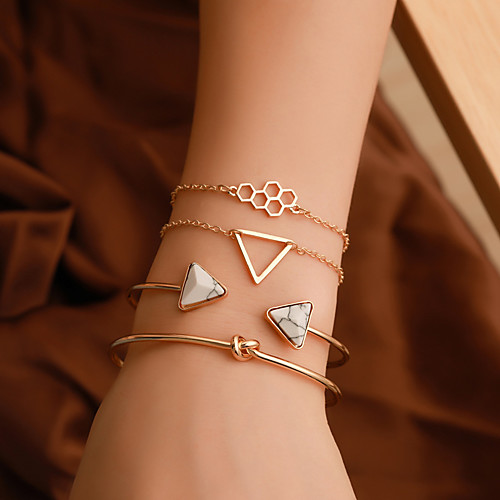 4pcs Women's Bracelet Classic Wedding Birthday Vintage Theme European Trendy Casual / Sporty Ethnic French Alloy Bracelet Jewelry Gold / Silver For Date Festival
4pcs Women's Bracelet Classic Wedding Birthday Vintage Theme European Trendy Casual / Sporty Ethnic French Alloy Bracelet Jewelry Gold / Silver For Date Festival
