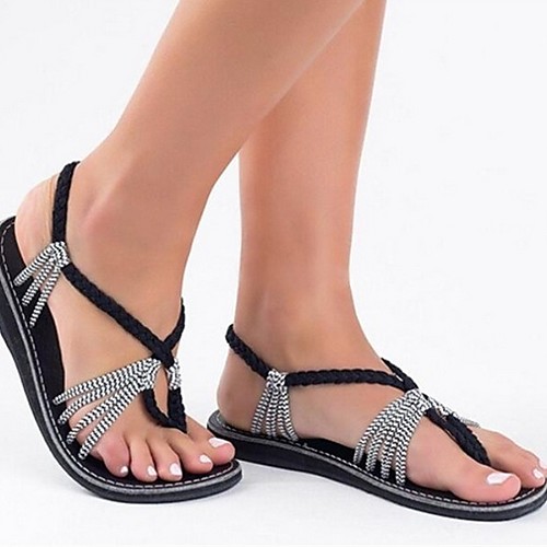 Women's Sandals Flat Sandal Spring & Summer Flat Heel Round Toe Daily Solid Colored PU White / Black / Red
Women's Sandals Flat Sandal Spring & Summer Flat Heel Round Toe Daily Solid Colored PU White / Black / Red