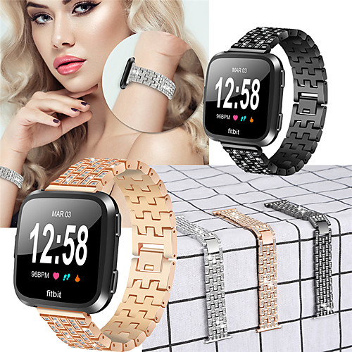 Luxurious Alloy Watch Band for Fitbit Versa 2 / Fitbit Versa / Fitbit Versa Lite Adjustable Replacement Smart Watchband Fashion Bracelet Sport Strap for Fitbit Versa 2 / Fitbit Versa
Luxurious Alloy Watch Band for Fitbit Versa 2 / Fitbit Versa / Fitbit Versa Lite Adjustable Replacement Smart Watchband Fashion Bracelet Sport Strap for Fitbit Versa 2 / Fitbit Versa