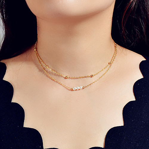 Women's Necklace Drop Vertical / Gold bar Classic Elegant Boho Punk Chrome Gold Silver 46 cm Necklace Jewelry 2pcs For Wedding Party Evening Engagement Prom Beach
Women's Necklace Drop Vertical / Gold bar Classic Elegant Boho Punk Chrome Gold Silver 46 cm Necklace Jewelry 2pcs For Wedding Party Evening Engagement Prom Beach