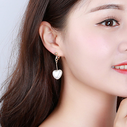 Women's Earrings Holiday Wedding Birthday Romantic Earrings Jewelry Gold / White For Date Street Festival 1 Pair
Women's Earrings Holiday Wedding Birthday Romantic Earrings Jewelry Gold / White For Date Street Festival 1 Pair