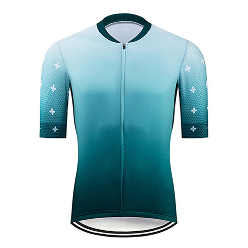 21Grams Men's Short Sleeve Cycling Jersey Summer Polyester Black / Green Gradient Solid Color Bike Jersey Top Mountain Bike MTB Road Bike Cycling UV Resistant Quick Dry Breathable Sports Clothing
21Grams Men's Short Sleeve Cycling Jersey Summer Polyester Black / Green Gradient Solid Color Bike Jersey Top Mountain Bike MTB Road Bike Cycling UV Resistant Quick Dry Breathable Sports Clothing