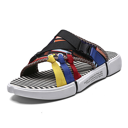 Men's Canvas Summer Slippers & Flip-Flops Walking Shoes Breathable White / Black / Rainbow
Men's Canvas Summer Slippers & Flip-Flops Walking Shoes Breathable White / Black / Rainbow