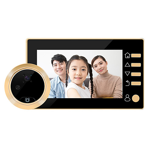 4.3-inch High-definition Intelligent Electronic Cat's Eyes Large-angle Video Doorbell Built-in Lithium Battery One-click Video Recording Long Standby
4.3-inch High-definition Intelligent Electronic Cat's Eyes Large-angle Video Doorbell Built-in Lithium Battery One-click Video Recording Long Standby