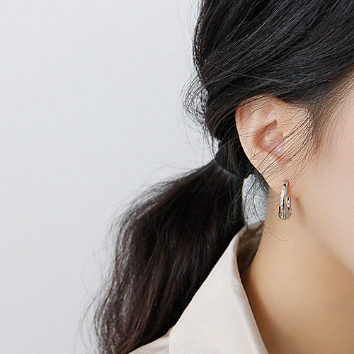 Women's Hoop Earrings Earrings Elegant Trendy Korean Fashion Earrings Jewelry Silver For Birthday Gift Date Festival
Women's Hoop Earrings Earrings Elegant Trendy Korean Fashion Earrings Jewelry Silver For Birthday Gift Date Festival