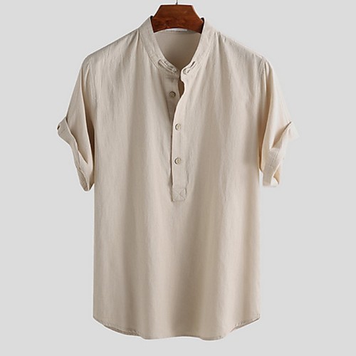 Men's Solid Colored T-shirt - Cotton Chinoiserie Hawaiian Daily Going out V Neck White / Beige / Light Blue / Short Sleeve
Men's Solid Colored T-shirt - Cotton Chinoiserie Hawaiian Daily Going out V Neck White / Beige / Light Blue / Short Sleeve