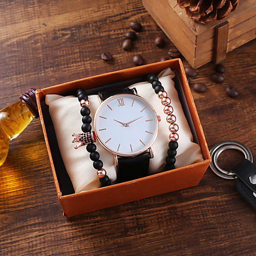Men Women Dress Watch Quartz PU Leather Black Chronograph New Design Casual Watch Analog Classic Fashion - White
Men Women Dress Watch Quartz PU Leather Black Chronograph New Design Casual Watch Analog Classic Fashion - White