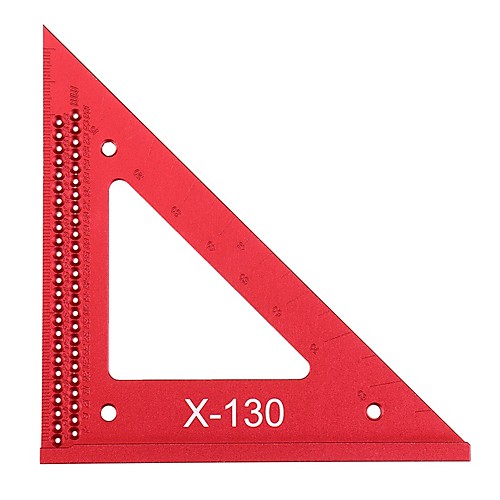 Aluminum Alloy Metric Woodworking Triangle Ruler Carpenters Square Hole Positioning Measuring Ruler
Aluminum Alloy Metric Woodworking Triangle Ruler Carpenters Square Hole Positioning Measuring Ruler